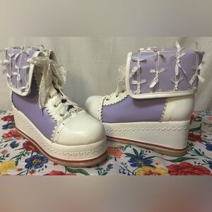 Lolita Lace up Ankle Boots